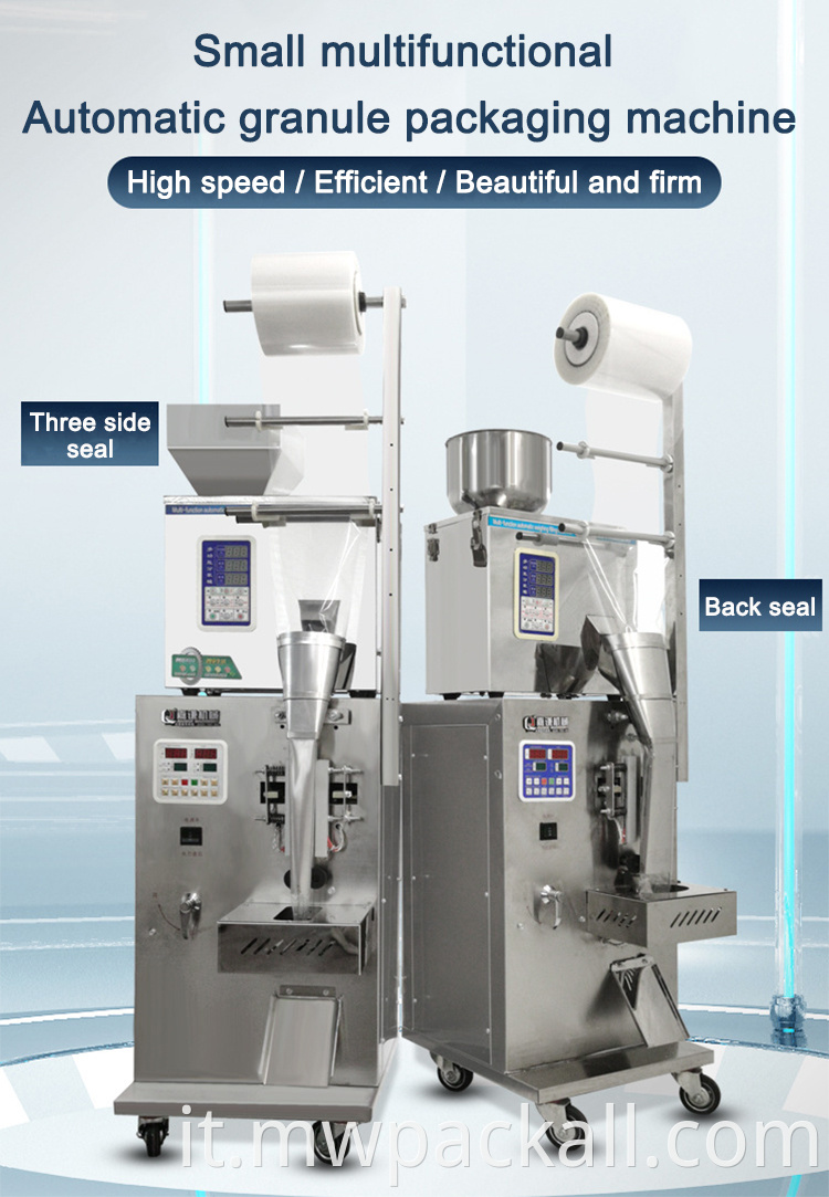 Sigillatrice automatica multifunzione per riempimento in polvere di bustine di tè